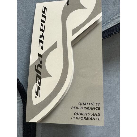 Snake Eyes Mens 1/2 Zip Long Sleeve Pullover Shirt Polyester Blue NWT Large - Picture 4 of 6